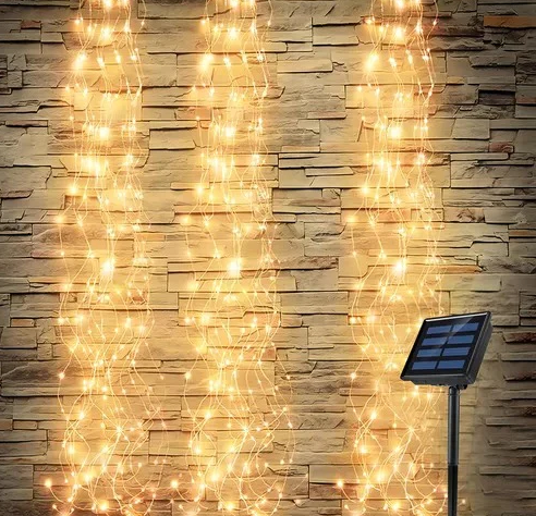 2x1 LUCES NAVIDEÑAS CON PANEL SOLAR